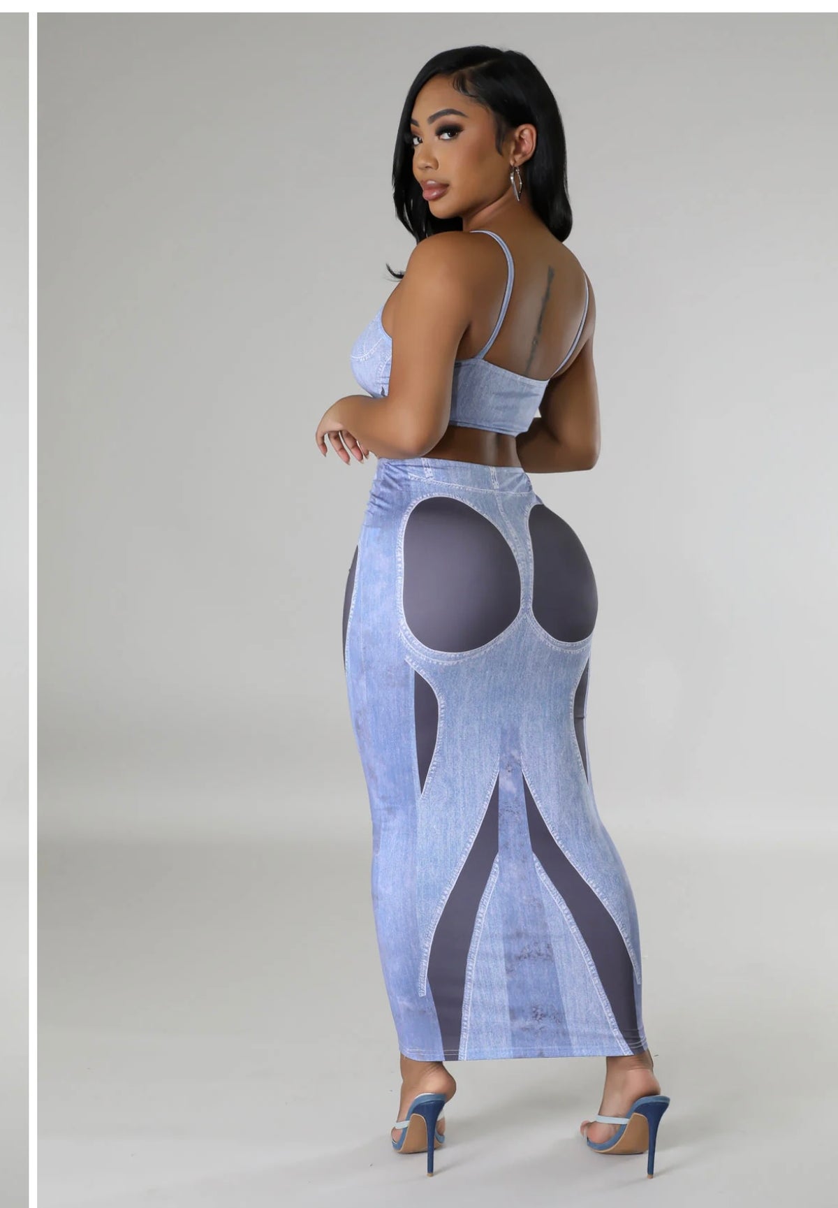 Two piece skirt set