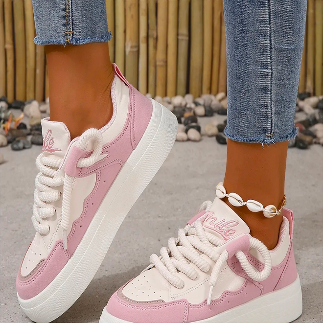 Women Fashion Casual Plus Size Thick-Soled Sneaker